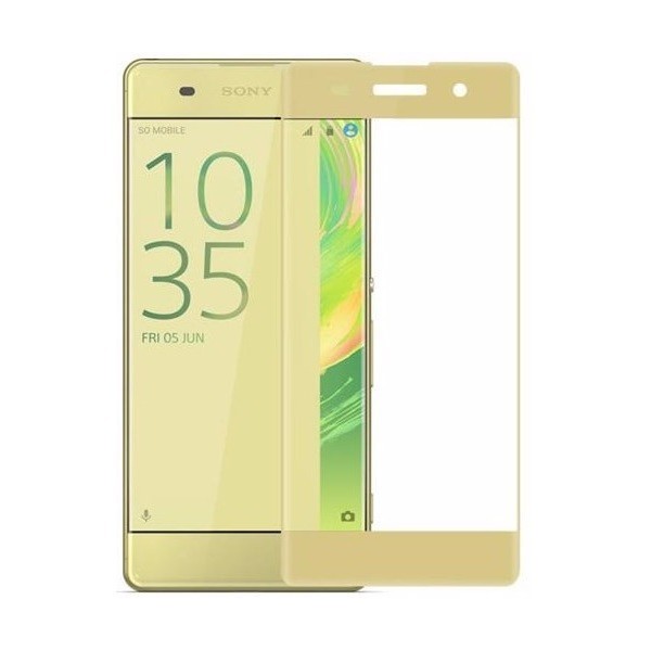 „3D Rewan“ Tempered Glass apsauginis ekrano stiklas 0.26 mm - auksinis (Xperia XA)
