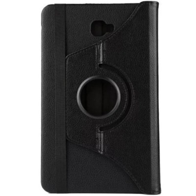 Samsung Galaxy Tab A 10,1 2016 (T580, T585) atvēramais melns ādas maciņš, grozās 360° grādu apjomā / Vacins.lv
