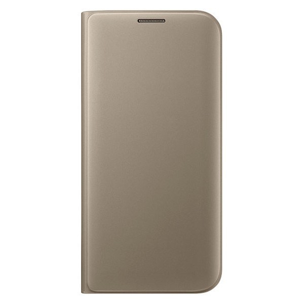 „Samsung“ Flip Wallet Cover atvērams maciņš - zelta (Galaxy S7 Edge)