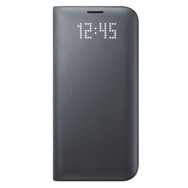 „Samsung“ Led View Cover atvērams maciņš - melns (Galaxy S7 Edge)