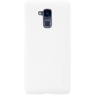 Huawei Honor 5c (Honor 7 Lite) Nillkin Frosted Shield balts plastmasas apvalks + ekrāna aizsargplēve / Vacins.lv