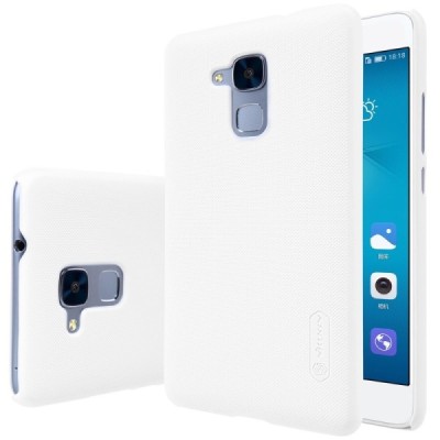 Huawei Honor 5c (Honor 7 Lite) Nillkin Frosted Shield balts plastmasas apvalks + ekrāna aizsargplēve / Vacins.lv