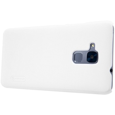 Huawei Honor 5c (Honor 7 Lite) Nillkin Frosted Shield balts plastmasas apvalks + ekrāna aizsargplēve / Vacins.lv