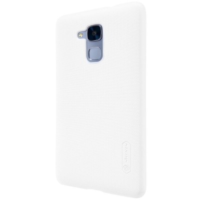 Huawei Honor 5c (Honor 7 Lite) Nillkin Frosted Shield balts plastmasas apvalks + ekrāna aizsargplēve / Vacins.lv