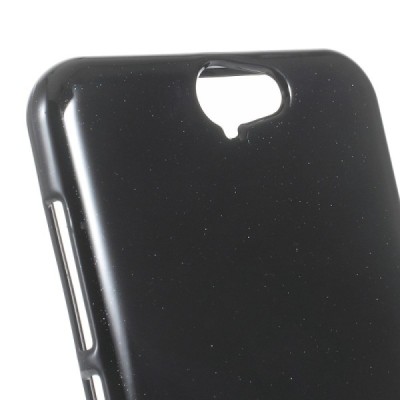 HTC One A9 juodas Mercury kieto silikono (TPU) dėklas - nugarėlė / Priedai.lt