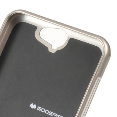 HTC One A9 auksinis Mercury kieto silikono (TPU) dėklas - nugarėlė / Priedai.lt