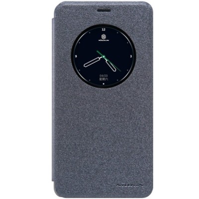 Meizu m3 note pilkas odinis atverčiamas Nillkin Sparkle dėklas / Priedai.lt