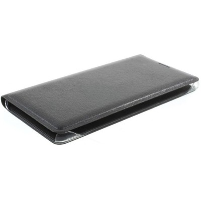 Samsung Galaxy Note 7 (N930) juodas odinis atverčiamas Smart Wallet dėklas - piniginė / Priedai.lt