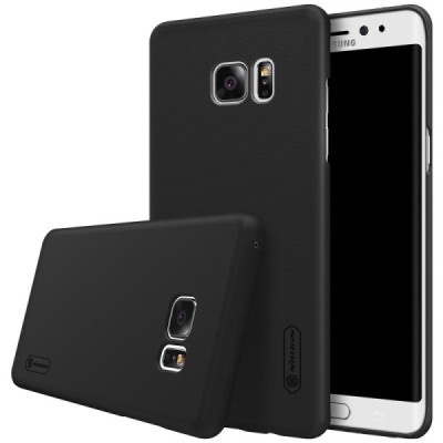 Samsung Galaxy Note 7 (N930) Nillkin Frosted Shield melns plastmasas futrālis + ekrāna aizsargplēve / Vacins.lv