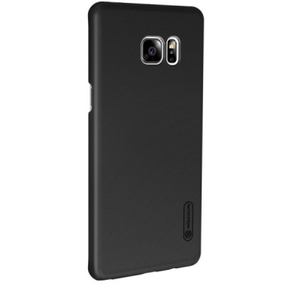 Samsung Galaxy Note 7 (N930) Nillkin Frosted Shield melns plastmasas futrālis + ekrāna aizsargplēve / Vacins.lv