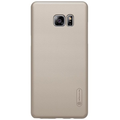 Nillkin Frosted Shield Samsung Galaxy Note 7 (N930) auksinis plastikinis dėklas + apsauginė ekrano plėvelė / Priedai.lt