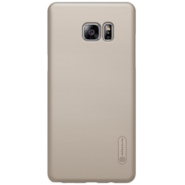 „Nillkin“ Frosted Shield dėklas - auksinis + apsauginė ekrano plėvelė (Galaxy Note 7)