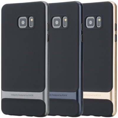 „Rock“ Royce sustiprintos apsaugos Samsung Galaxy Note 7 (N930) juodas pilkos spalvos apvadais kieto silikono (TPU) ir plastiko 