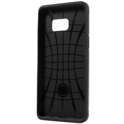 Samsung Galaxy Note 7 (N930) pastiprinātas aizsardzības melns apvalks / Vacins.lv