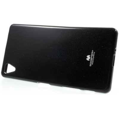 Sony Xperia X (F5121, F5122) Mercury melns cieta silikona (TPU) apvalks / vacins.lv