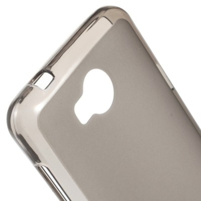 Huawei Y3 II (Huawei Y3 2) kieto silikono TPU skaidrus, pilkas dėklas - nugarėlė / Priedai.lt