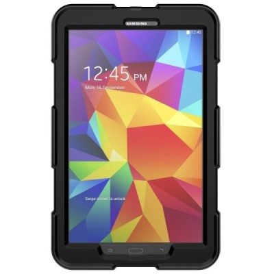 Samsung Galaxy Tab A 10.1 2016 (T580, T585) sustiprintos apsaugos dėklas - juodas - nugarėlė / Priedai.lt