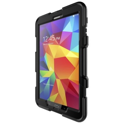 Samsung Galaxy Tab A 10.1 2016 (T580, T585) sustiprintos apsaugos dėklas - juodas - nugarėlė / Priedai.lt