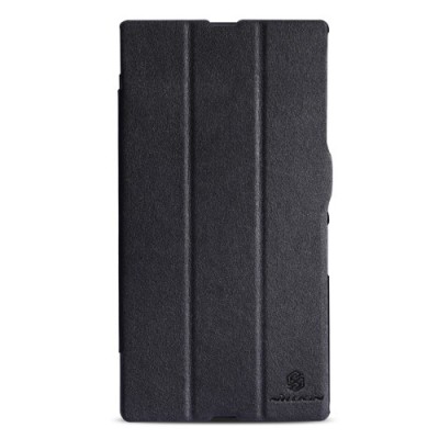 „Nillkin“ Victory Sony Xperia Z Ultra atvēramais melns ādas futrālis - maciņš / Vacins.lv