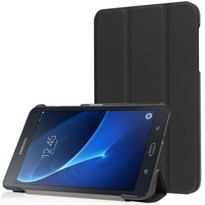 Samsung Galaxy Tab A 7.0 2016 (T280, T285) atvēramais melns maciņš / Vacins.lv