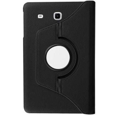 Samsung Galaxy Tab A 7.0 2016 (T280,T285) atvēramais melns ādas maciņš, grozās 360° grādu apjomā / Vacins.lv