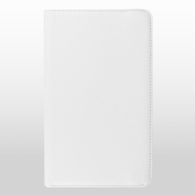 Samsung Galaxy Tab A 7.0 2016 (T280,T285) atvēramais balts ādas maciņš, grozās 360° grādu apjomā / Vacins.lv