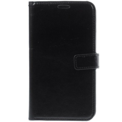 Huawei Ascend Mate 7 atvēramais ādas melns maciņš (maks) / Vacins.lv