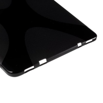 Samsung Galaxy Tab S2 9.7 (T815, T810) cieta silikona (TPU) melns apvalks / vacins.lv