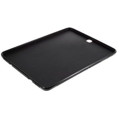 Samsung Galaxy Tab S2 9.7 (T815, T810) cieta silikona (TPU) melns apvalks / vacins.lv