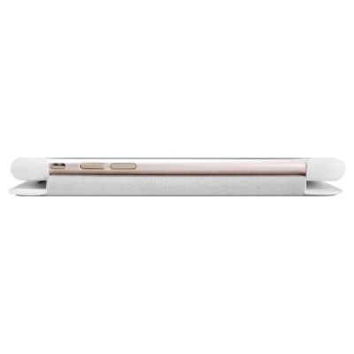 Greznais „Nillkin“ Qin sērijas ādas atvērams balts Apple iPhone 7 (iPhone 8) maciņš / Vacins.lv