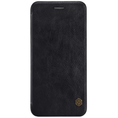 Greznais „Nillkin“ Qin sērijas ādas atvērams melns Apple iPhone 7 Plus (iPhone 8 Plus) maciņš / Vacins.lv
