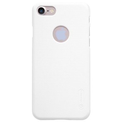 Apple iPhone 7 (iPhone 8) Nillkin Frosted Shield balts plastmasas futrālis | Vacins.lv