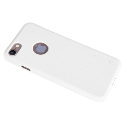 Apple iPhone 7 (iPhone 8) Nillkin Frosted Shield balts plastmasas futrālis | Vacins.lv