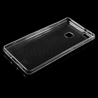 Huawei P9 Lite skaidrus (permatomas) kieto silikono TPU ploniausias pasaulyje bespalvis dėklas / Priedai.lt