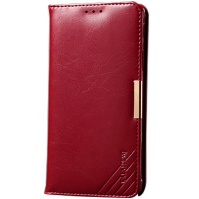 Samsung Galaxy S6 Edge+ Plus (G928) „Kalaideng“ Royale ādas atvēramais bordo maciņš - maks / Vacins.lv