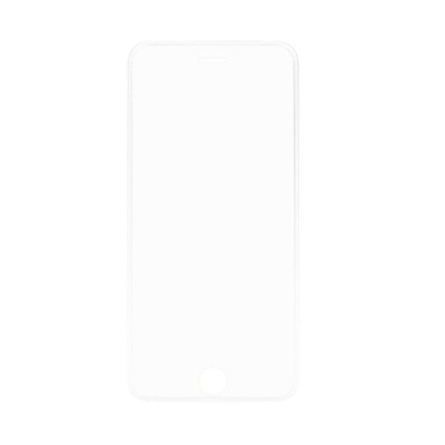 iPhone 6 (6s) Tempered Glass pilnīgi aizsedzams dzidrs ekrāna aizsargstikls ar silikona (TPU) sānu apmale (0,3 mm) / Vacins.lv