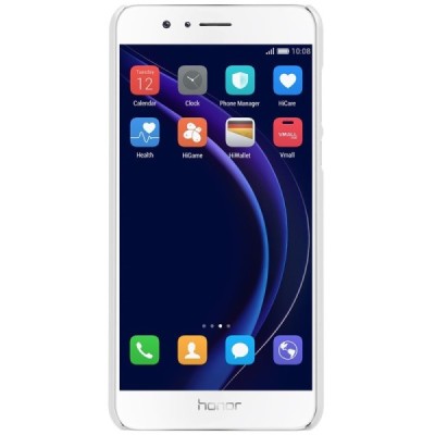 Honor 8 Nillkin Frosted Shield balts plastmasas apvalks + ekrāna aizsargplēve / Vacins.lv