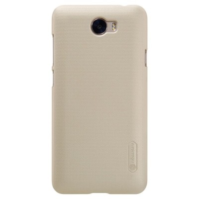 Huawei Y5 II 2 Nillkin Frosted Shield zelta plastmasas apvalks + ekrāna aizsargplēve / Vacins.lv