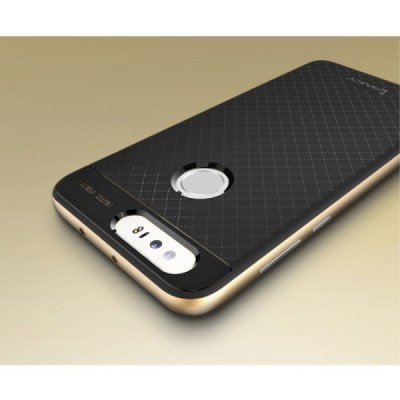 Honor 8 „IPAKY“ cieta silikona (TPU) zelta apvalks (apmales - zeltā krāsā) / Vacins.lv