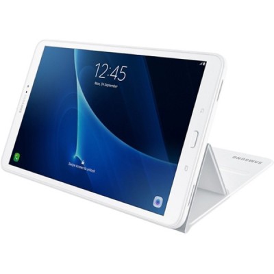Originalus Samsung Galaxy Tab A 10,1 2016 (T585, T580) Book Cover EF-BT580 atverčiamas baltas odinis dėklas / Priedai.lt