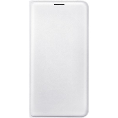 Samsung Galaxy J7 2016 (J710) originalus Flip Wallet Cover EF-WJ710 atverčiamas baltas odinis dėklas - piniginė / Priedai.lt