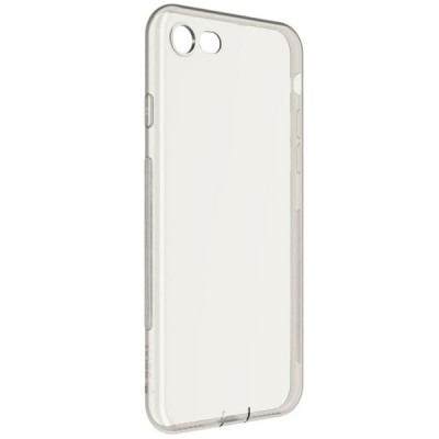 Apple iPhone 7 (iPhone 8) „Devia“ Naked pelēks dzidrs (caurspīdīgs) silikona TPU planākais apvalks ar ekrāna aizsargstikls / Vac