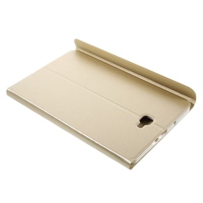 Samsung Galaxy Tab A 10,1 2016 (T580, T585) Smart Case atverčiamas auksinis odinis dėklas - knygutė / Priedai.lt