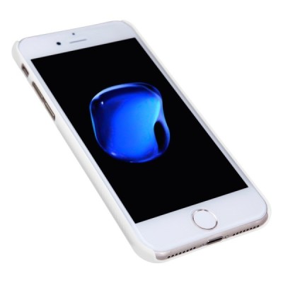 Nillkin Frosted Shield Apple iPhone 7 Plus (iPhone 8 Plus) baltas plastikinis dėklas + apsauginė ekrano plėvelė / Priedai.lt