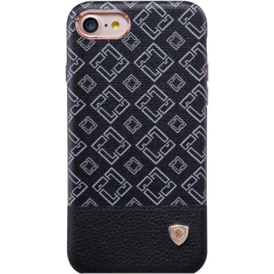 Apple iPhone 7 (iPhone 8) „Nillkin“ Oger melns rakstains apvalks / vacins.lv