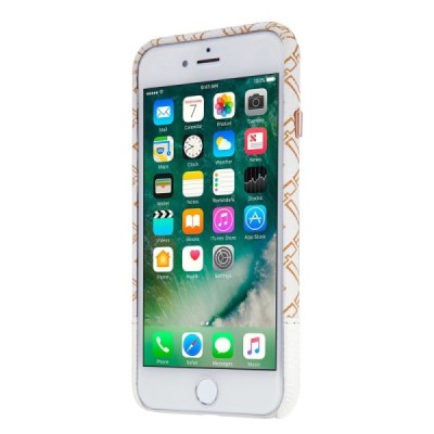 Apple iPhone 7 (iPhone 8) „Nillkin“ Oger balts rakstains apvalks / vacins.lv