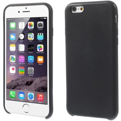 Apple iPhone 6, 6s cieta silikona (TPU) melns apvalks / vacins.lv