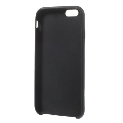 Apple iPhone 6, 6s cieta silikona (TPU) melns apvalks / vacins.lv