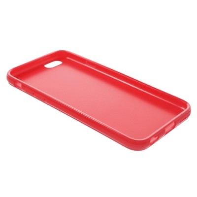 Apple iPhone 6, 6s cieta silikona (TPU) glancēta sarkans apvalks / Vacins.lv
