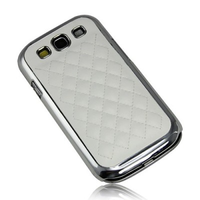 Stilīgs balts ādas Samsung Galaxy S3 i9300 apvalks / Vacins.lv